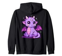 Pastel Goth Creepy Triste Carino Drago Kawaii Anime Felpa con Cappuccio