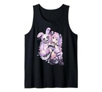 Pastel Goth Girl Bunny Carino Emo Anime Kawaii Alternativa Canotta