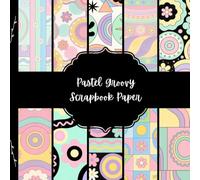 Pastel Groovy Scrapbook Paper, Hippie Junk Journal Paper, Colorful Decorative Paper, DIY Projects, Origami, Collage Sheets, Decoupage Paper, 10 Designs, Double Sided