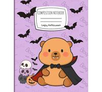 Pastel Halloween Capybara Composition Notebook: A Cute and Spooky Wide Ruled Writing Journal with Lined Pages for Girls, Teens, and Capybara Lovers - 110 Pages of Seasonal Charm!