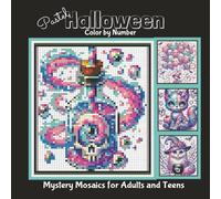 Pastel Halloween Color by Number: Mystery Mosaics for Adults and Teens