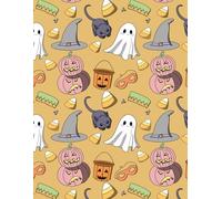 Pastel Hauntings: Cute Halloween-Themed Lined Notebook for Sweet & Spooky Souls