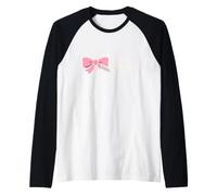 Pastel Horror Girly Slasher Finale Ragazza Rosa Goth Vibes Maglia con Maniche Raglan