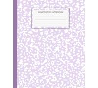 Pastel Lavender Marble Composition Notebook, Wide Ruled School Notebook for Students, Aesthetic Marble Journal for Class Notes, 7.5 x 9.25: Stylish ... class notes, journaling and everyday writing