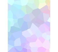 Pastel Mosaic Notebook: Journal with Aesthetic Stained Glass Pattern. 200 Lined Pages. Soft Matte Cover. For School, Work, Daily Diary