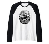 Pastel Paint Art Armadillo Armadilli Maglia con Maniche Raglan