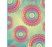 Pastel Petal Dreams - Soft Floral Notebook: 120-Page Journal | Wide Ruled | Matte Finish Cover | Soft Pink and Blue Background with Elegant Round Floral Patterns