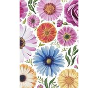 Pastel Petals: Watercolor Floral Notebook: 110 Pages of Soft Flower Hues for Gentle Reflection and Creativity