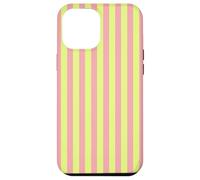 Pastel Pink and Green Striped Spring Color Design Custodia per iPhone 12 Pro Max