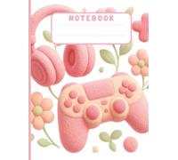 Pastel Pink Gaming Journal for Girls Cozy Kawaii Composition Notebook: 100 Page Lined Notebook for Teen Girls, Gamers, Streamers & Lovers of Cute Pink Gaming Aesthetic