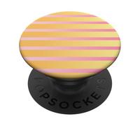 Pastel Pink Yellow Horizontal Gradient Stripes PopSockets PopGrip Adesivo