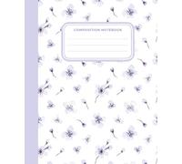 Pastel Purple Dreamy Coquette Notebook: Elegant Floral Lined Journal for Students and Young Women | Cute Watercolor Flowers College Ruled Book for School, Journaling & Gift Ideas