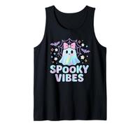 Pastel Spooky Vibes Cute Ghost con Fiocco Rosa Canotta