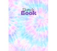 Pastel Tie-Dye Sketchbook: Pastel Artist Notebook with Dot Grid Pages