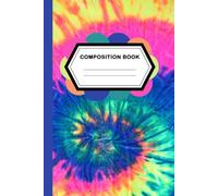 Pastel Tie Dye Swirl Composition Notebook: Cute Aesthetic Rainbow Sparkle Journal for Girls, Teens and Adults | Lined Writing Notebook for School, College, Home and Work | 120 Pages, 6 x 9 Inches