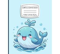 Pastel Whale Composition Notebook: A cute and ocean-inspired wide ruled writing journal with lined pages for kids, teens, and ocean lovers - 110 pages of fun!