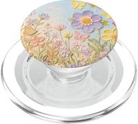 Pastel Wildflower Garden Butterflies and Moths PopSockets PopGrip per MagSafe