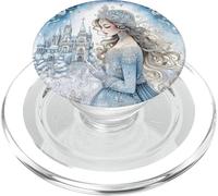 Pastel Winter Women Graphic For Girls Ice Flowers Snowflake PopSockets PopGrip per MagSafe