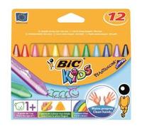 Pastelli a cera BIC Kids Plastidecor Tri 12 pezzi assortiti - 8297733