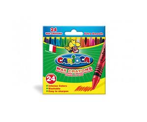 Pastelli a cera Carioca Wax Crayons punt assortiti - 42366