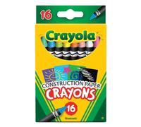 Pastelli a cera Crayola (16 pezzi) Pastelli a cera per bambini, colori vivaci, atossici e di lunga durata, per attivit artistiche e artigianali