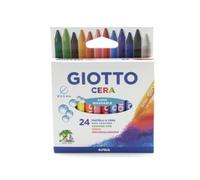 Pastelli a cera Giotto super lavabili confezione da 24 - GIOTTO