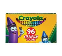 Pastelli a cera per bambini Crayola 96 colori non tossici con temperino scuola