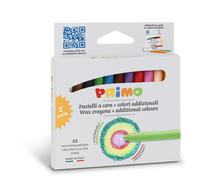 Pastelli a cera Primo 9x85 mm conf. 12 - colori assortiti 0502PC12AD