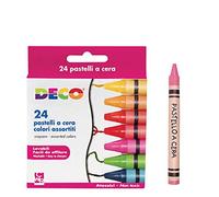 PASTELLI A CERA SCATOLA 24 PEZZI COLORI ASSORTITI