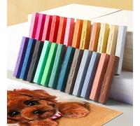 Pastelli a gesso morbidi di Marie, set di 12/24/36/48 colori, set di forniture artistiche, bastoncini da disegno per artisti professionisti, strumento per pittura a pigmenti, penne colorate in polvere
