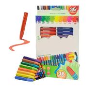 Pastelli a olio - Pastelli a forma esagonale, 24,1 x 16,8 x 1,7 cm, per schizzi e disegni, 36 colori vivaci assortiti, kit per pittura decorativa e pittura ad olio