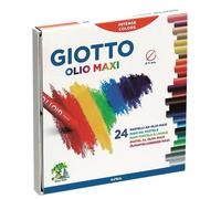 Pastelli a olio - lunghezza 70 mm - diametro11 mm - colori assortiti - Giotto -