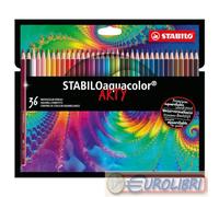 PASTELLI AQUACOLOR ARTY 36 COLORI CARTONE STABILO