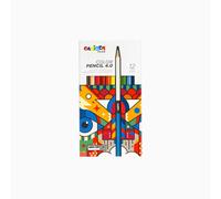 CARIOCA - 45201 - Matita colorata Color Pencil 4.0 - mina 4 mm - colori assortiti - Carioca Plus - conf. 12 pezzi - 100224 - Conf. da 1 Pz. - 45201
