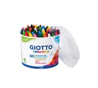 Pastelli cera maxi - lunghezza 100mm Ø11,50mm - Giotto - barattolo 60 pastelli