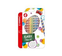 STABILO EASYcolors - Matita colorata Ergonomica - per Destrimani - Astuccio da 12 + temperino - Colori assortiti