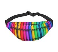 pastelli colorati Grande marsupio per ragazzi, borsa a tracolla da viaggio, adatta per godersi sport, corsa, ciclismo, viaggi, pesca