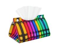 Pastelli colorati Stampa Copertura rettangolare della scatola del tessuto, supporto dell'organizzatore della carta della cassa del tessuto di cuoio, per il bagno, decorazione