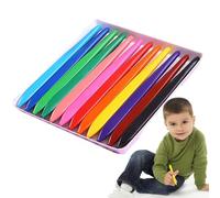 Pastelli colorati triangolari: colori di qualità alimentare, sviluppo della presa della | Set di pastelli di non tossici da colorare senza sporcarsi, forniture per artigianato,