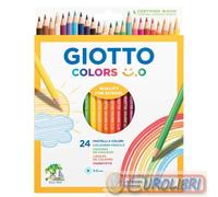 PASTELLI COLORS 24 COLORI 10 CONFEZIONI GIOTTO