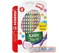 STABILO EASYCOLORS Confezione 12 Matite Colorate Ergonomiche per Destri 332/12