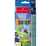 Pastelli Faber-Castell Colour Grip Dinosauro 10+3