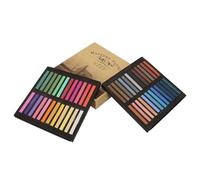 Pastelli fluorescenti Set di gessi per capelli 12 24 36 48 pezzi Strumento usa e getta per tingere i capelli Pittura a pastello Graffiti Schizzo Bambola Colorazione a mano Colori (48 colori)