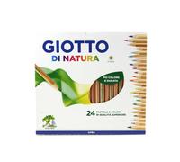 Pastelli Giotto di Natura 24 Colori in Legno Naturale - GIOTTO Cartoleria>Pastelli, Pennarelli, colori!