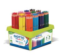 Pastelli Giotto Stilnovo - Schoolpack 192 Pastelli (12 Colori Assortiti, Mina 3,3 mm)