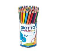 Pastelli Giotto Superlaccato - Barattolo 60 Pastelli in 12 Colori