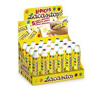 Pastelli Lacasitos, 24 pastelli in 5 colori diversi, con cioccolatini colorati.