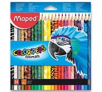 pastelli maped color'peps animals 24 pz