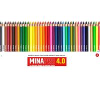 PASTELLI SEVEN MINAPRO ACQUERELLABILI DA 36 COLORI SCATOLA IN METALLO