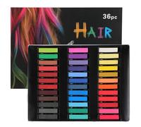 Pastelli morbidi 36 colori - Set di pastelli secchi per artisti, ideale come gessi colorati per lavagna e gessetti colorati per capelli per bambini - Perfetto per disegno e colorazione temporanea.